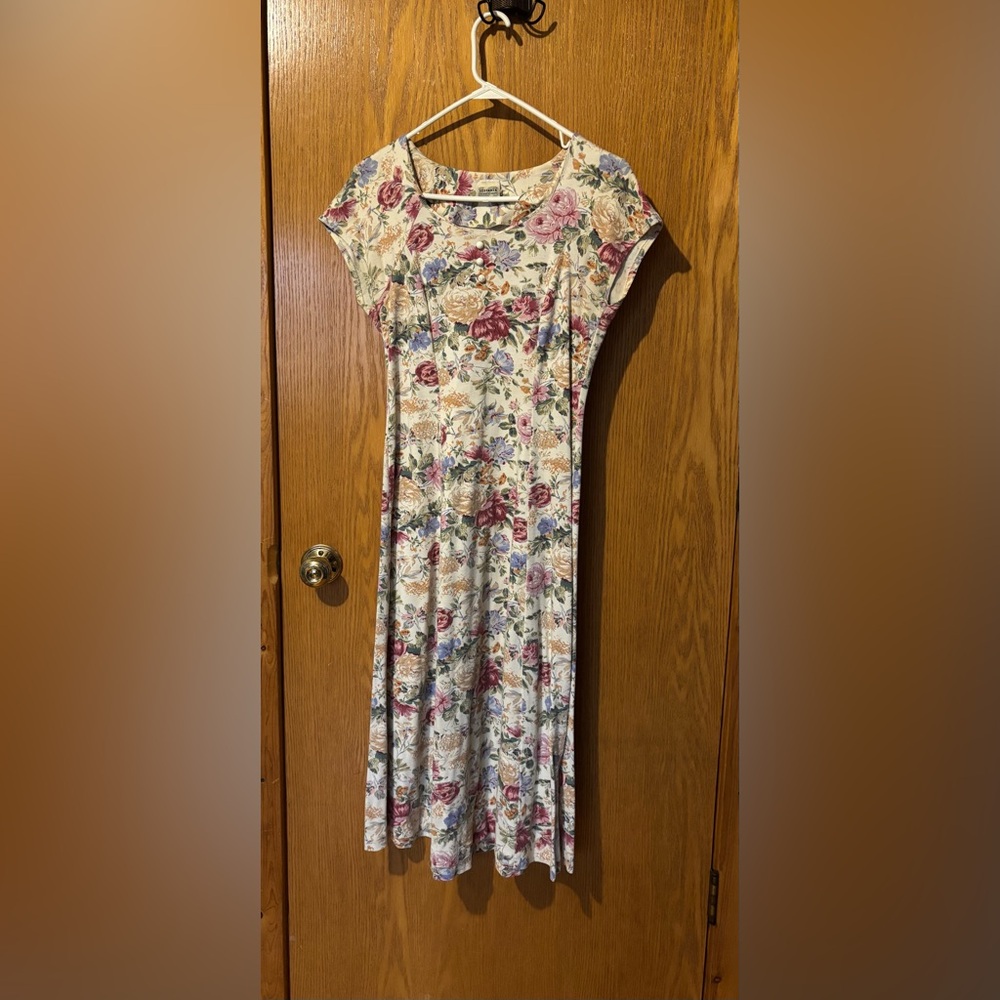 Floral Print Women's Dress Vintage